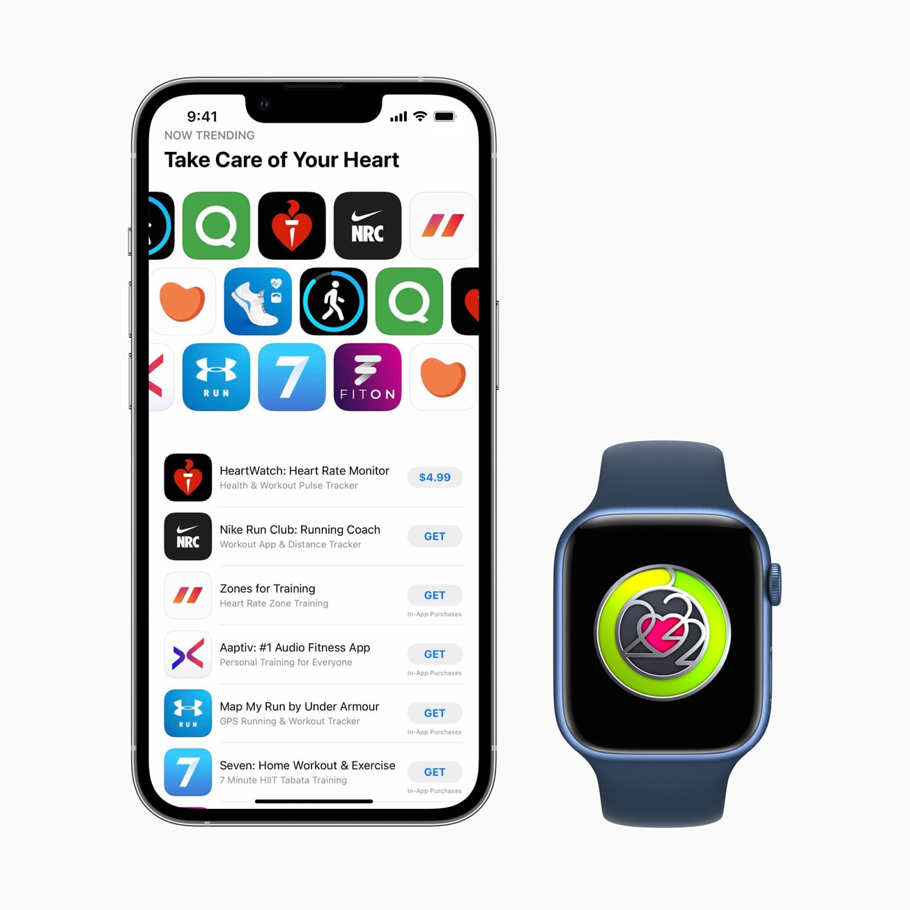 Apple celebrates Heart Month across an array of products and services.