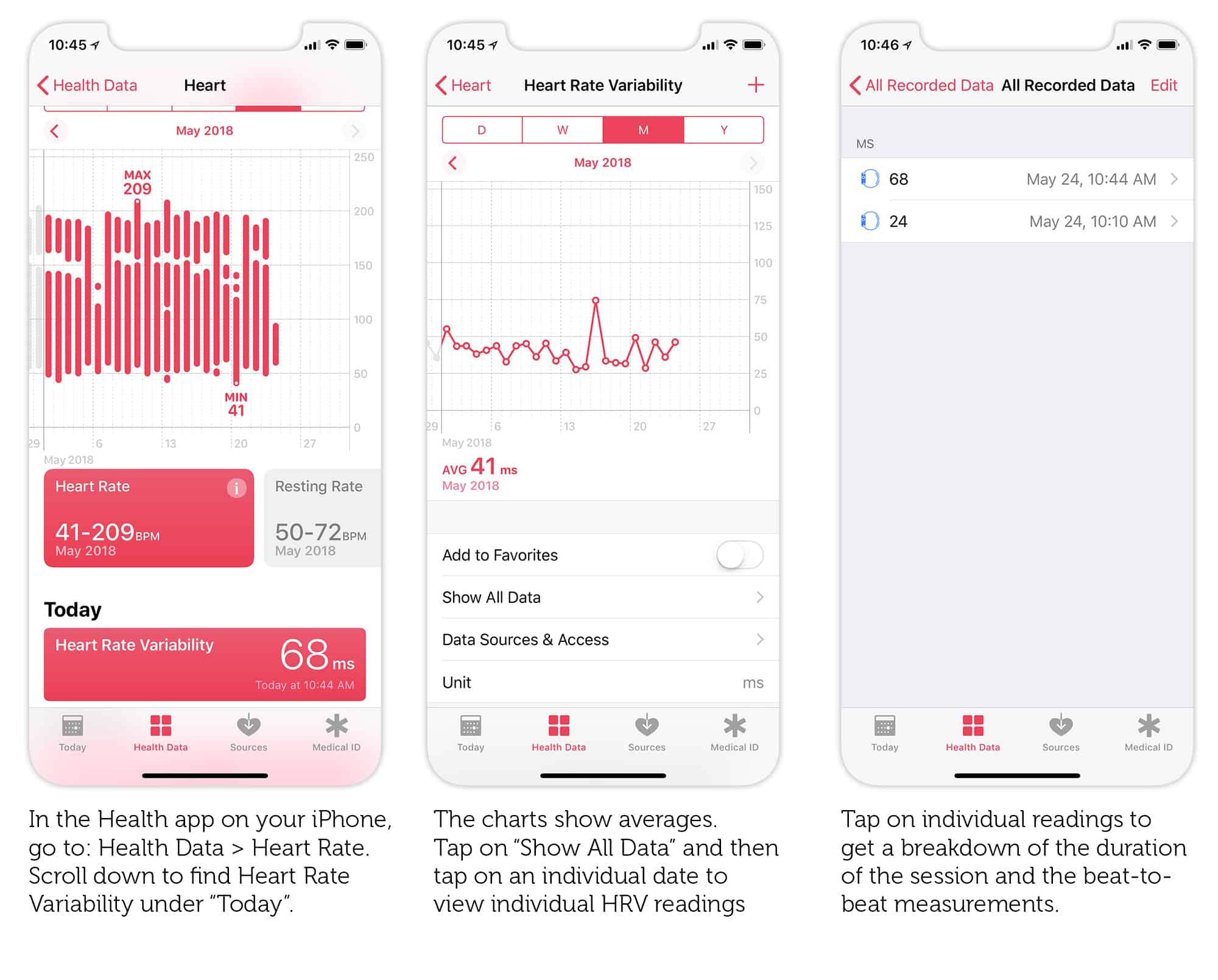 Check your Heart Rate Variability readings with the Health app on your iPhone Check your Heart Rate Variability readings with the Health app on your iPhone