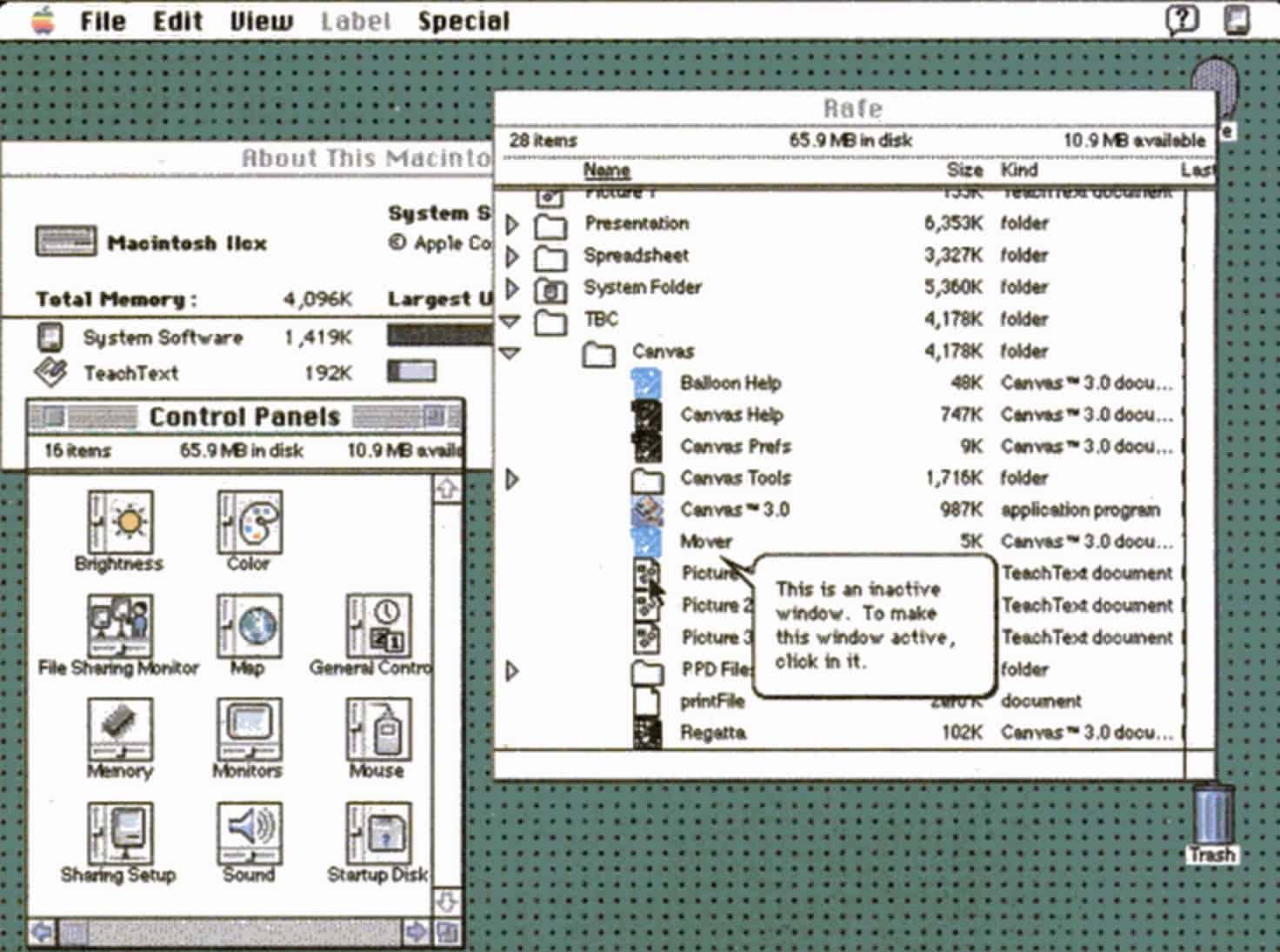 Mac OS System 7 screenshot