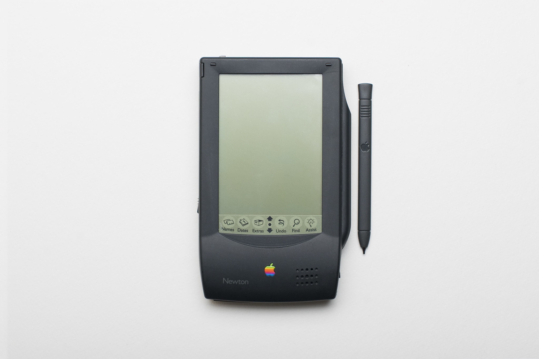 Newton MessagePad prototype with stylus.