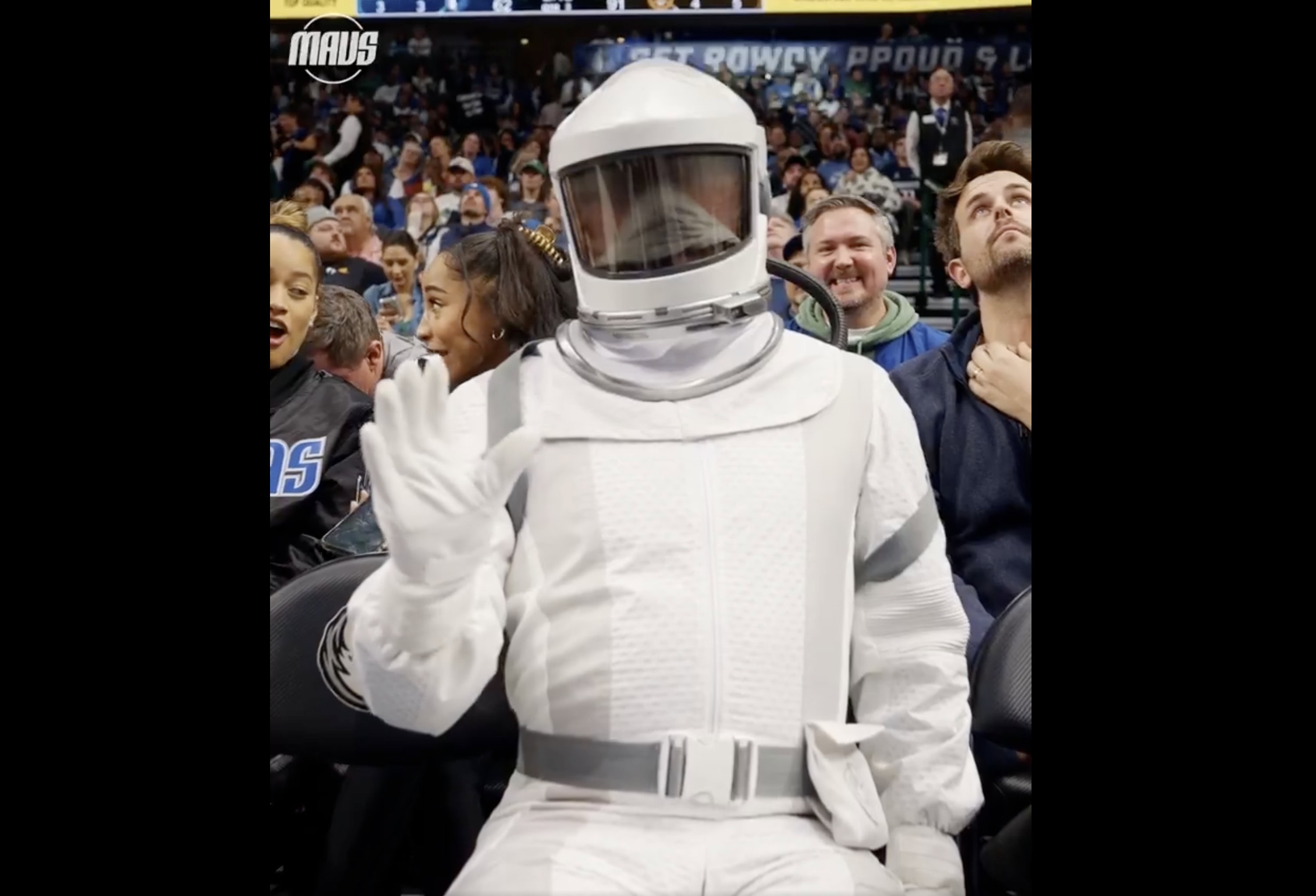 Silo shows up at NBA game