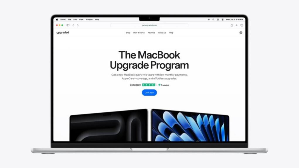 Image of a MacBook with the words 
