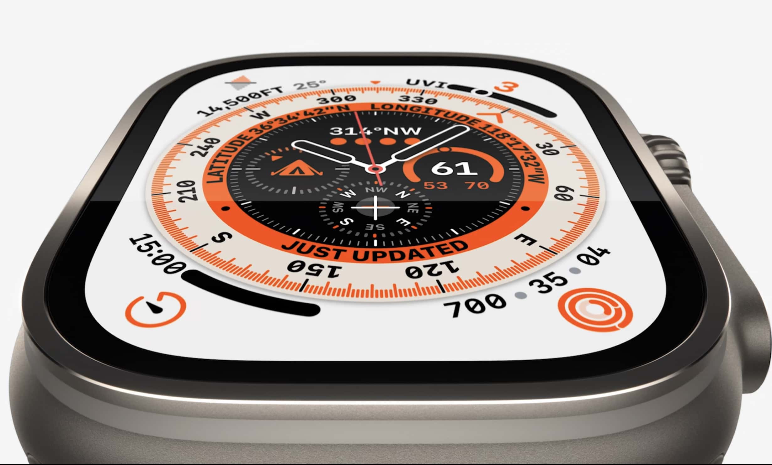 The Ultra features specially designed watch faces The Ultra features specially designed watch faces