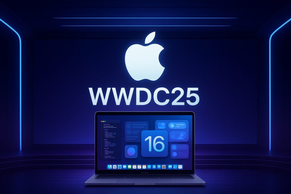 Image of the Apple logo with 