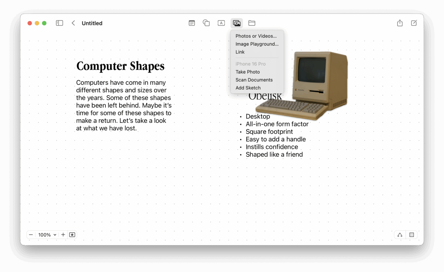 Freeform Images and Text Adding images and text to a board